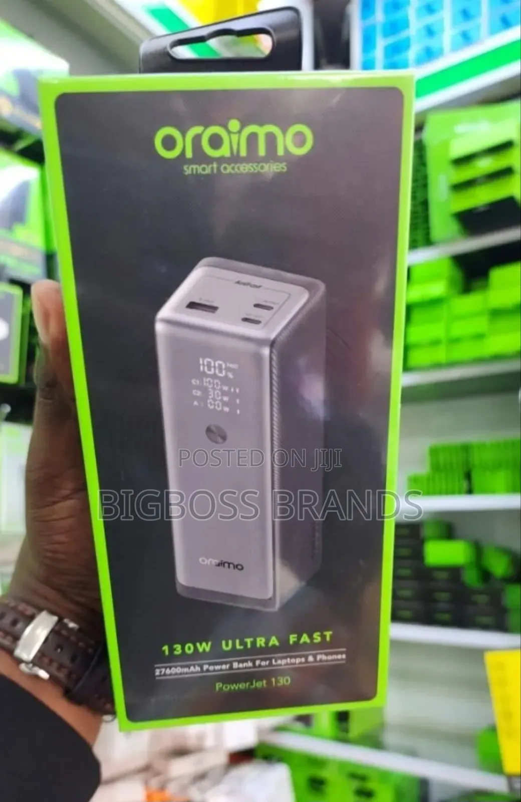 Oraimo Power Jet 130W Ultra Fast
27000 Mah
