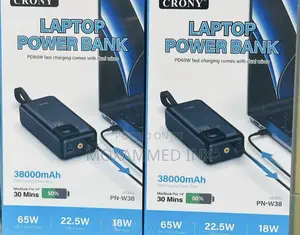 Crony Laptop Power Bank Pd65w Fast Charging Comes With