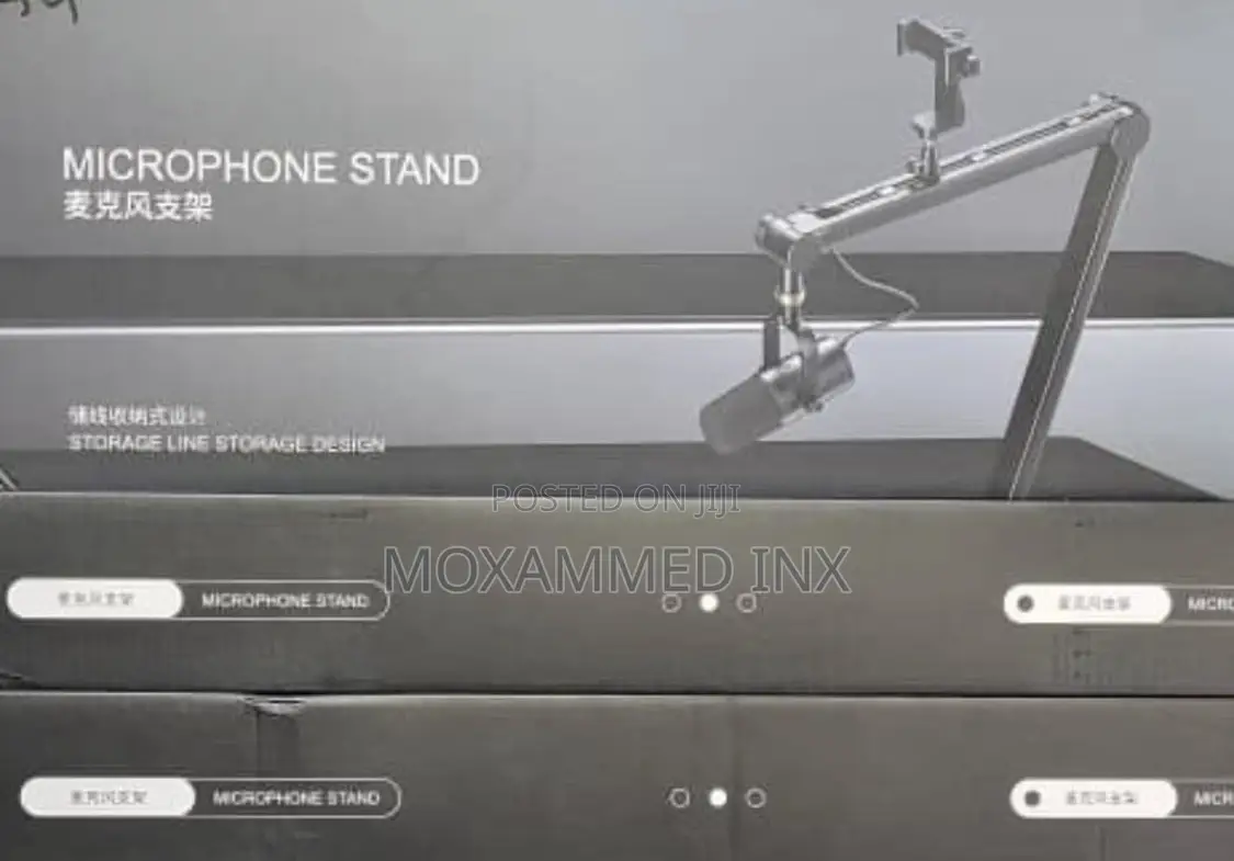 Microphone Stand With Phone Holder