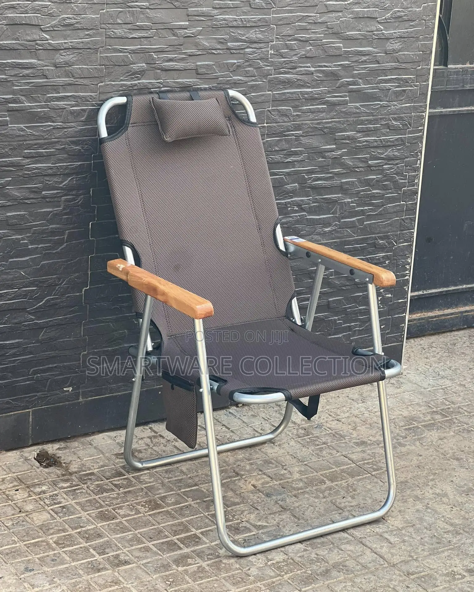 Folding Camping Chair, Beach Chair Outdoor Leisure Recliner