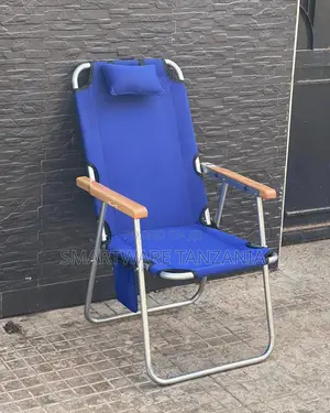 Camping Folding Chair With Removable Head Cushion Recliner