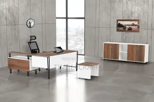 Silver Desk and Side Table