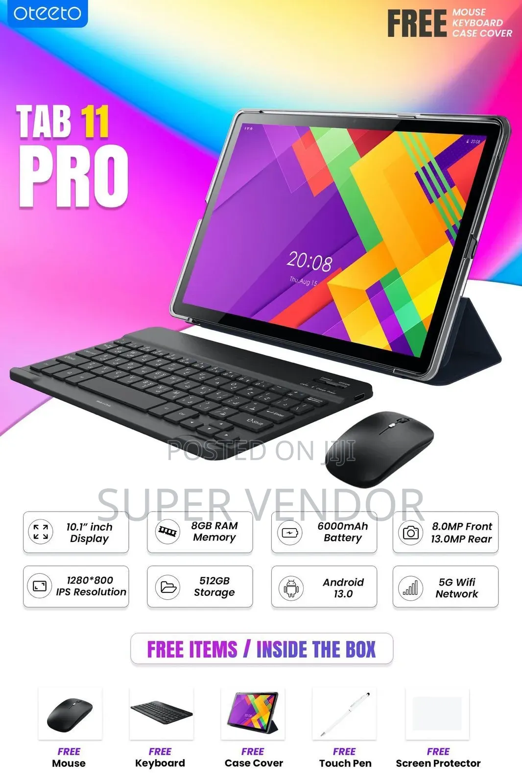 New Oteeto Tab 11 Pro 512 GB