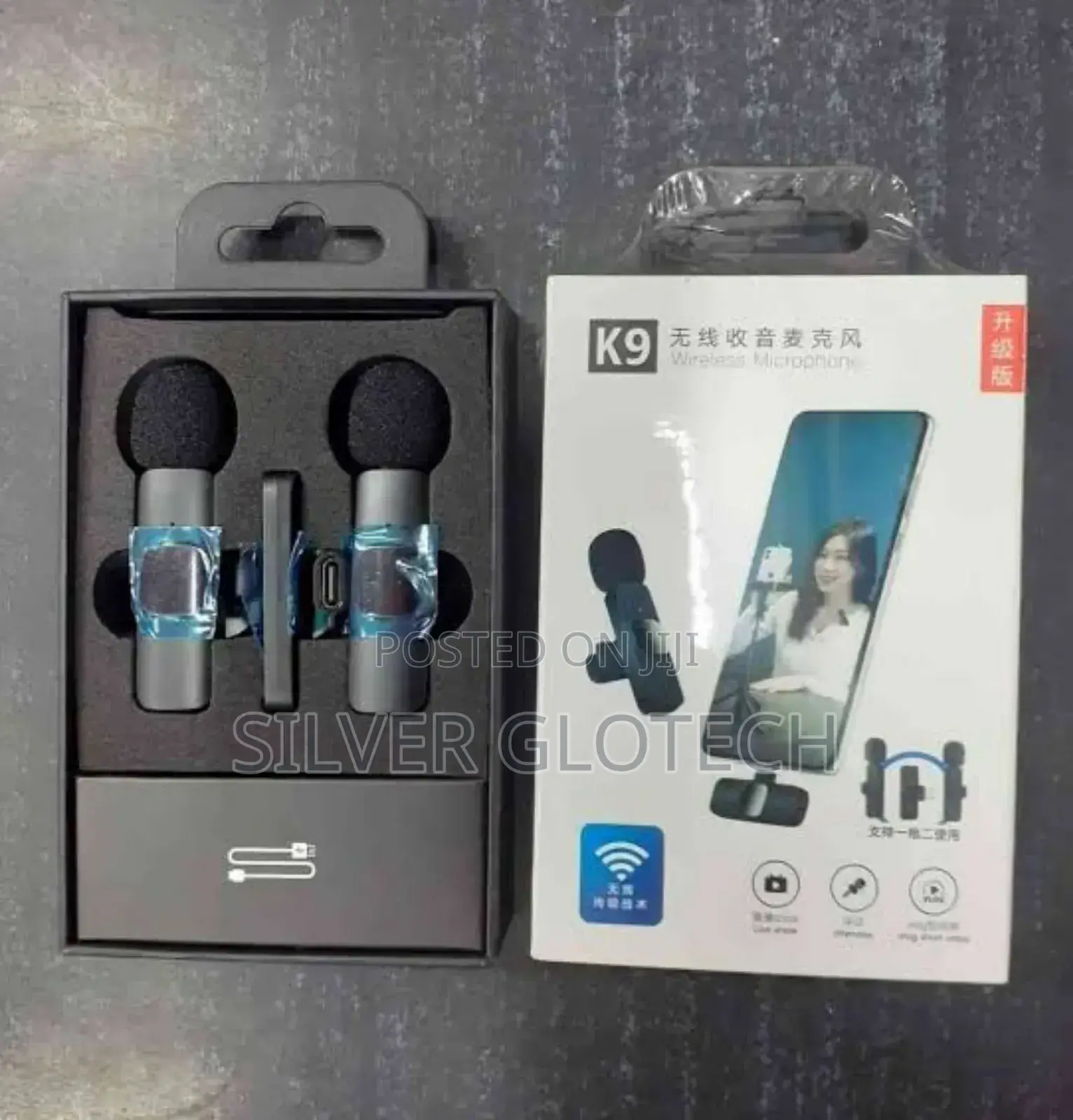 Double Microphone Inarecord Na Kuchuja Sauti VZR Sana