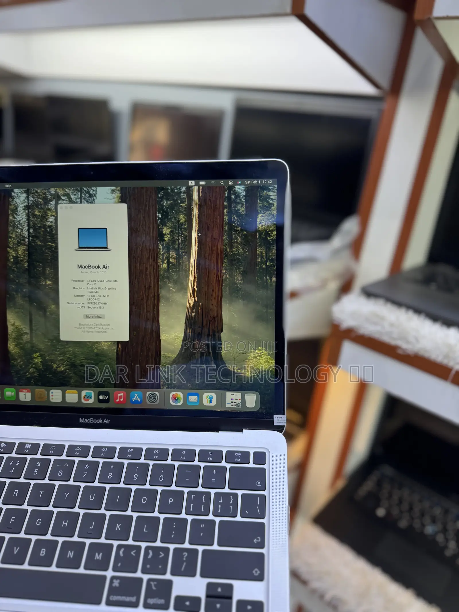 Laptop Apple MacBook Air 2020 16GB Intel Core I5 SSD 256GB