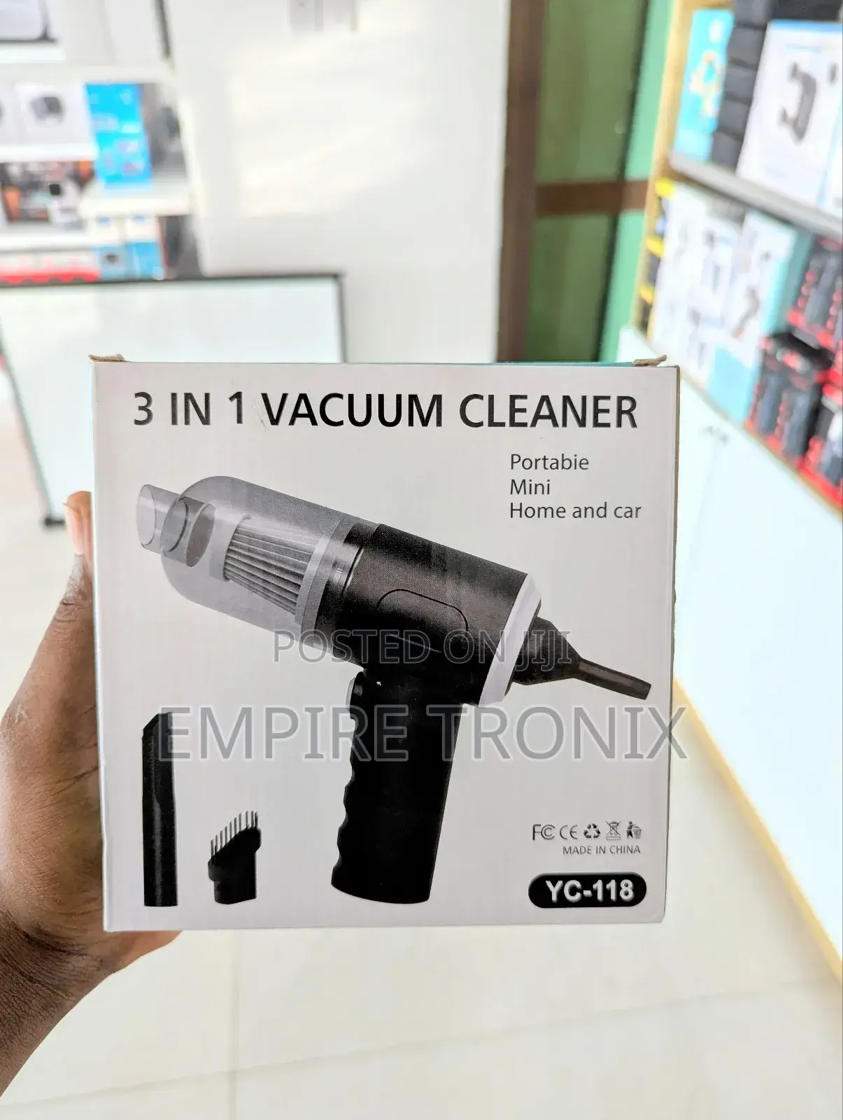 3 in 1 Portable High Power Car Vacuum Cleaner With Blower