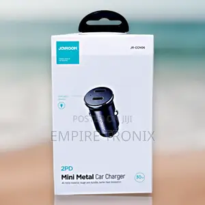 Mini Metal Car Charger JR-CCN06 With Dual PD Ports