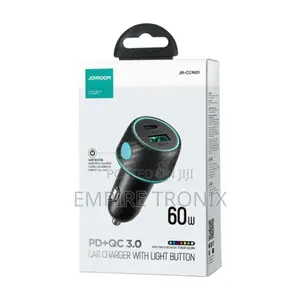 JOYROOM JR-CCN01 60W USB+USB-C / Type-C Car Charger