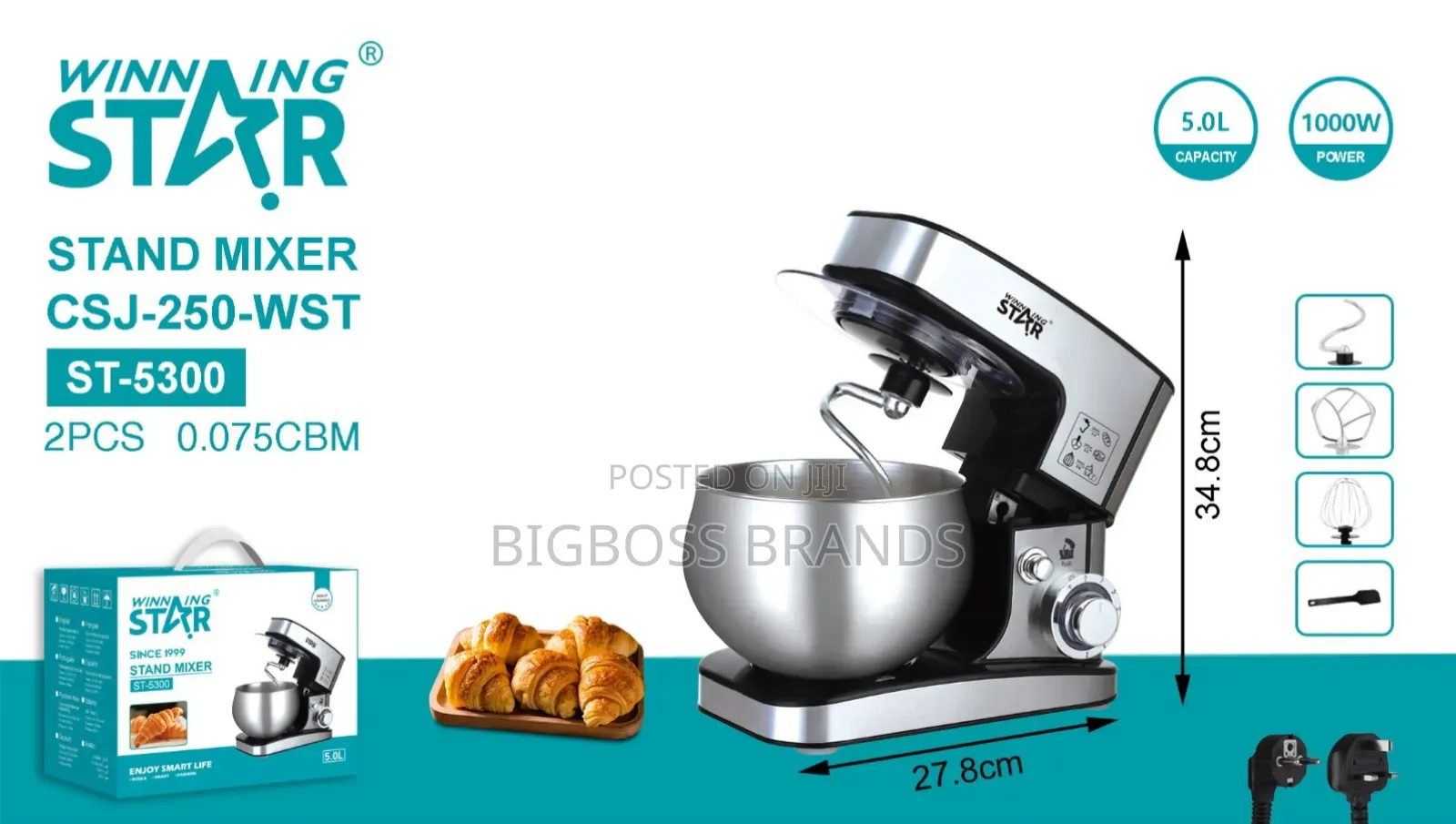 Winning Star Stand Mixer 5.5L