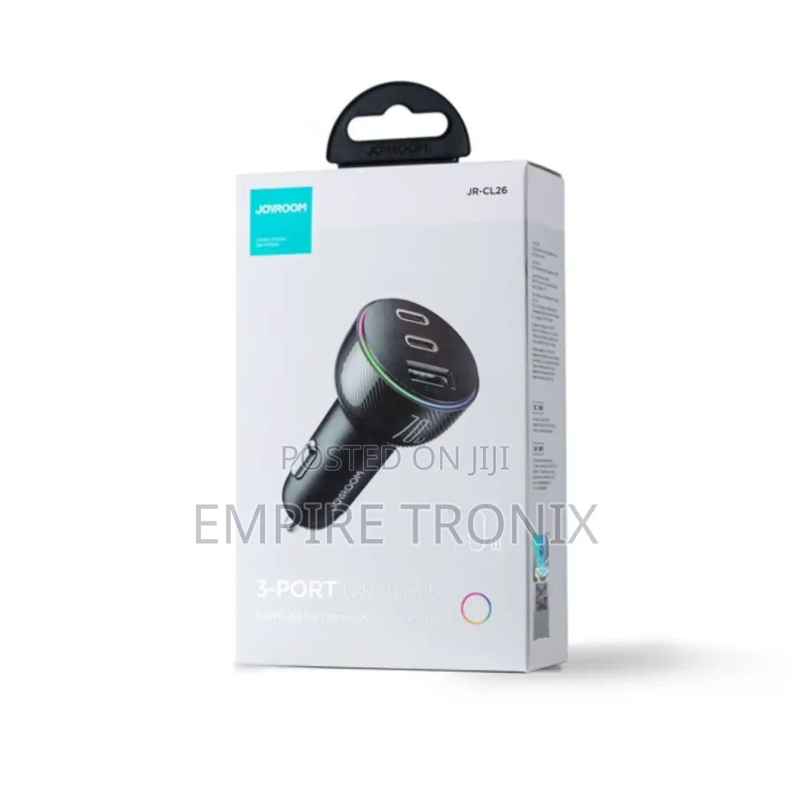 Joyroom Car Charger 70W: Usb, 2 X USB C Black (Jr-Cl26)