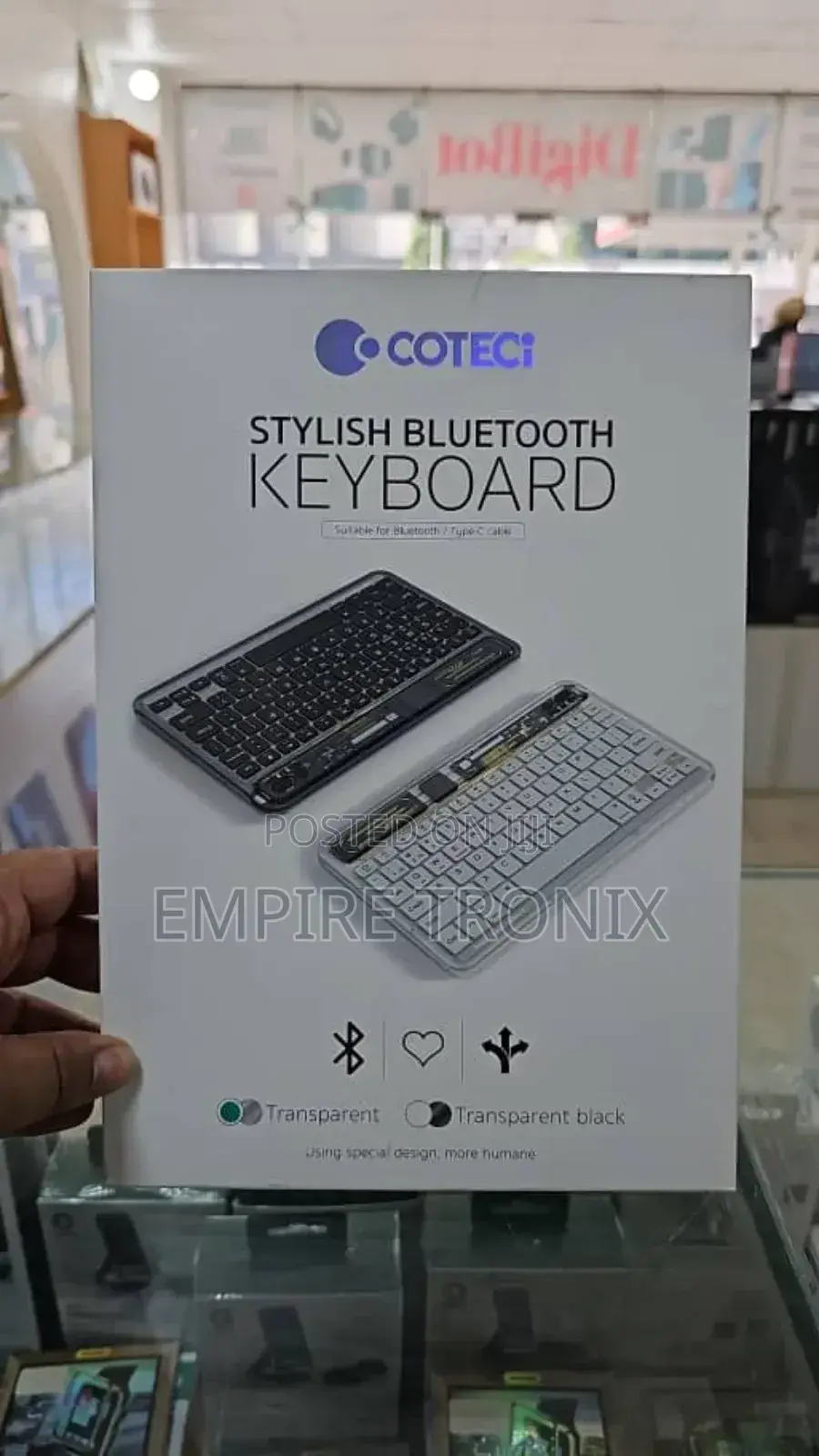 COTECI Stylish Bluetooth Keyboard | Type C
