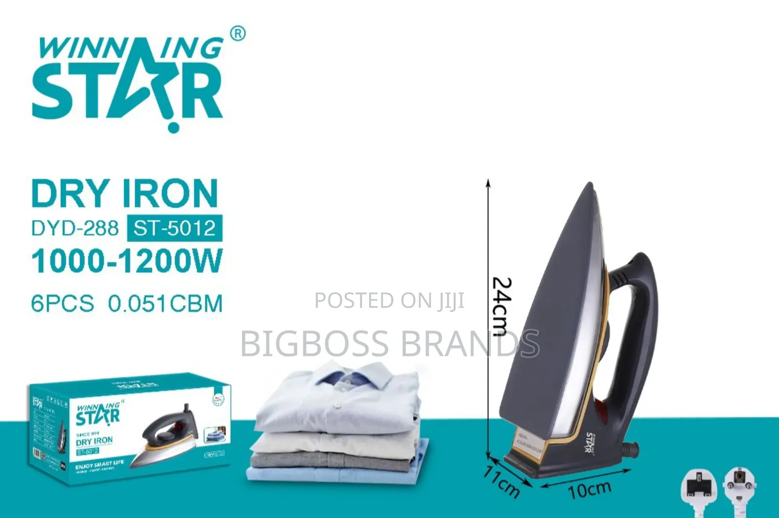 Winning Star Dry Iron 1200W