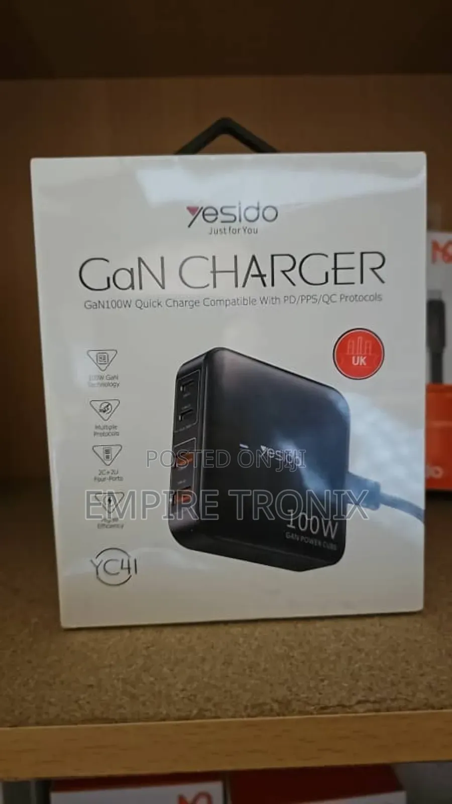 Yesido YC41 100W Gan Fast Charging Charger