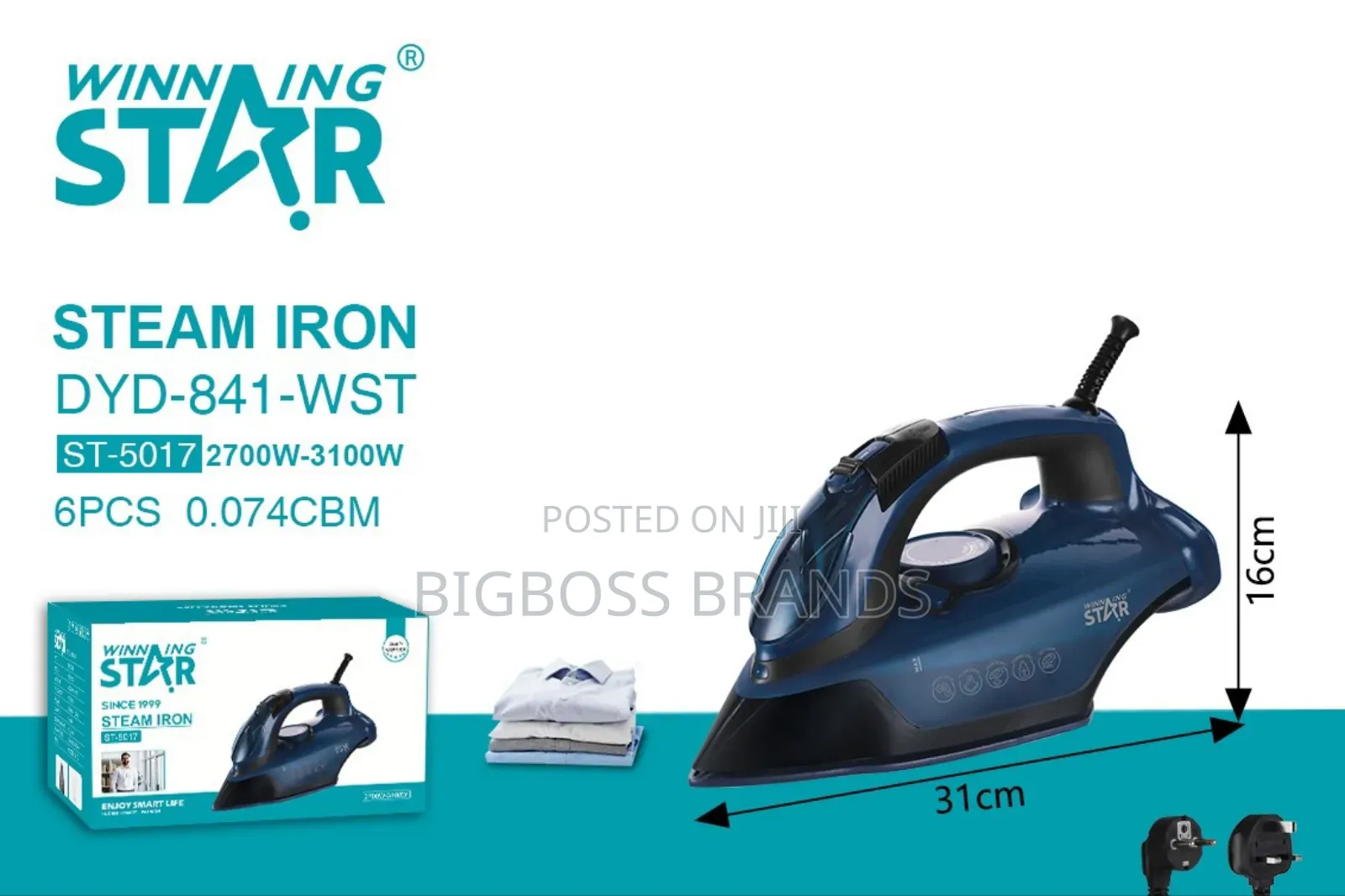 Steam Iron Winning Star 2700W