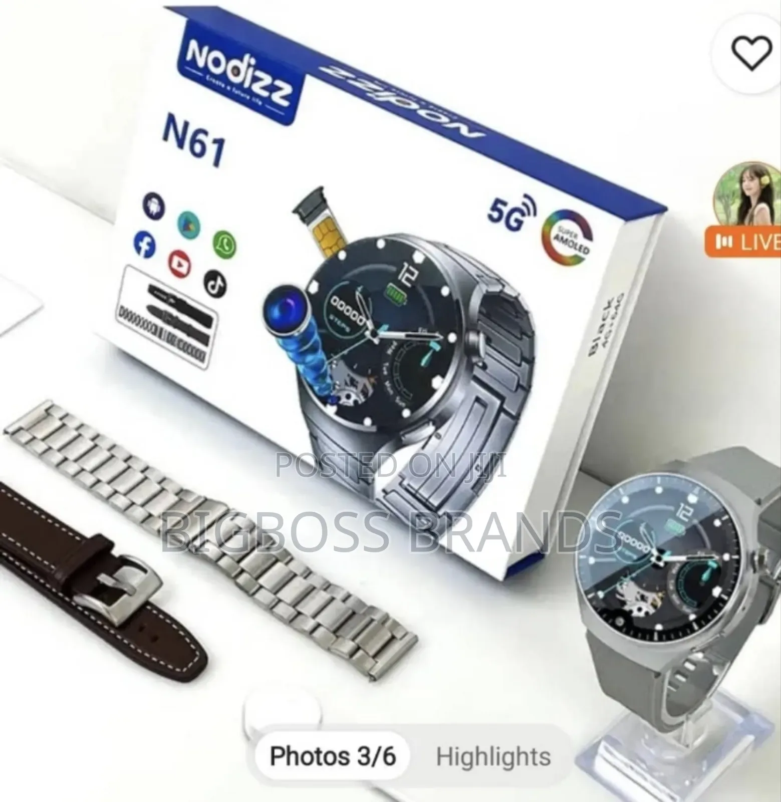 Nodizz N615G SIM Card Smart Watch