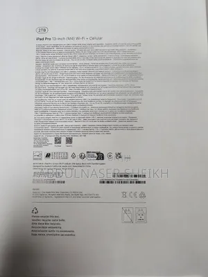 New Apple iPad Pro 13 (2024) 2 TB Black