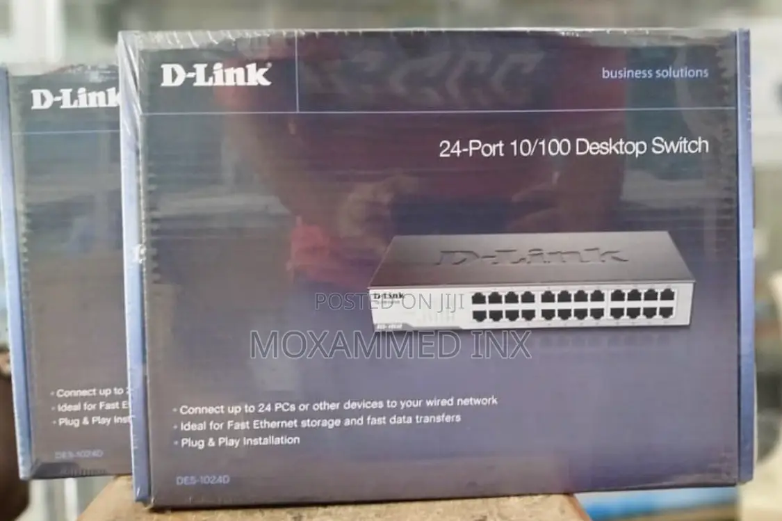 D Link 24-Port 10/100 Desktop Switch