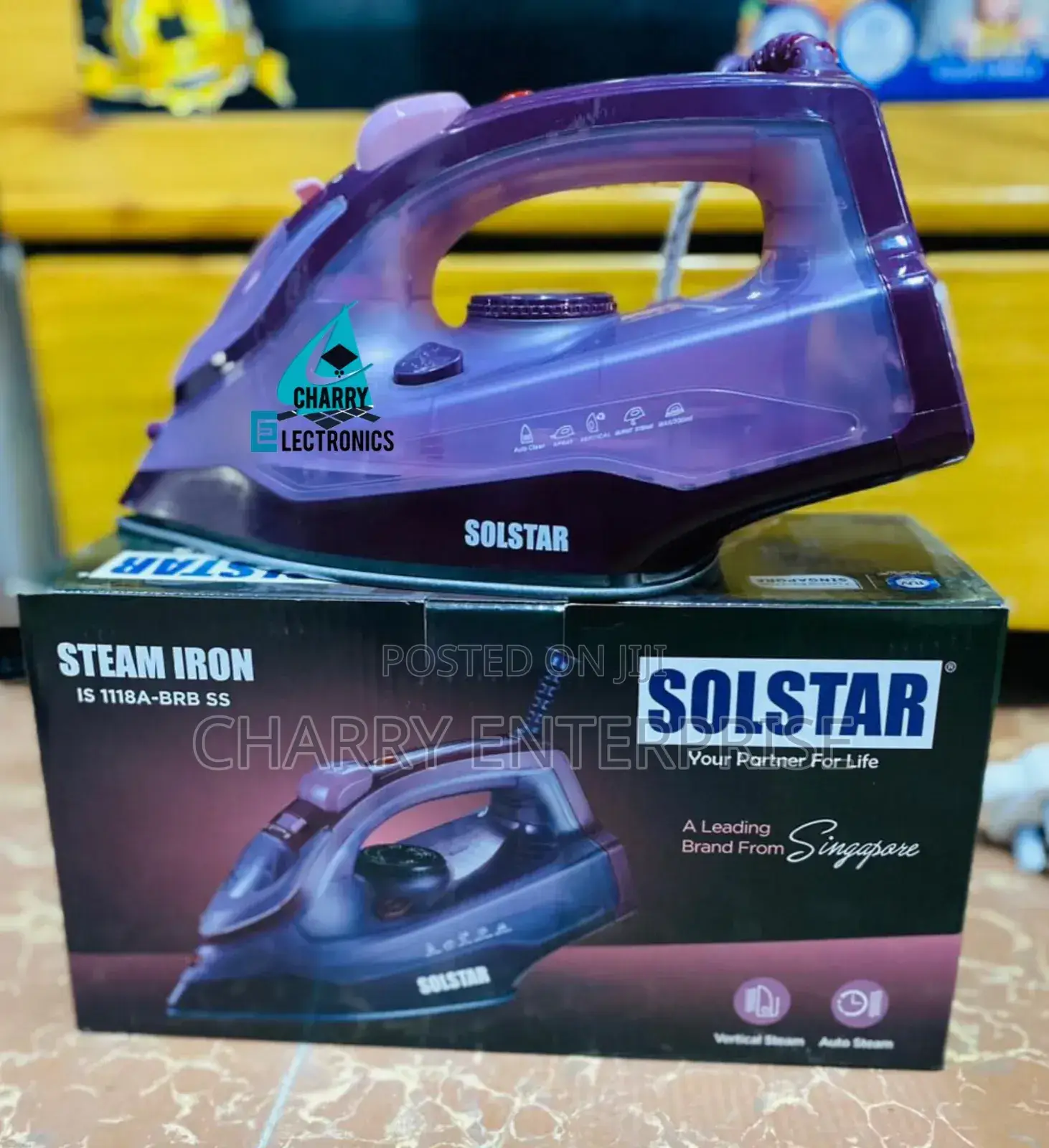 ORIGINAL SOLSTAR STEAM Dry IRON From Singapore