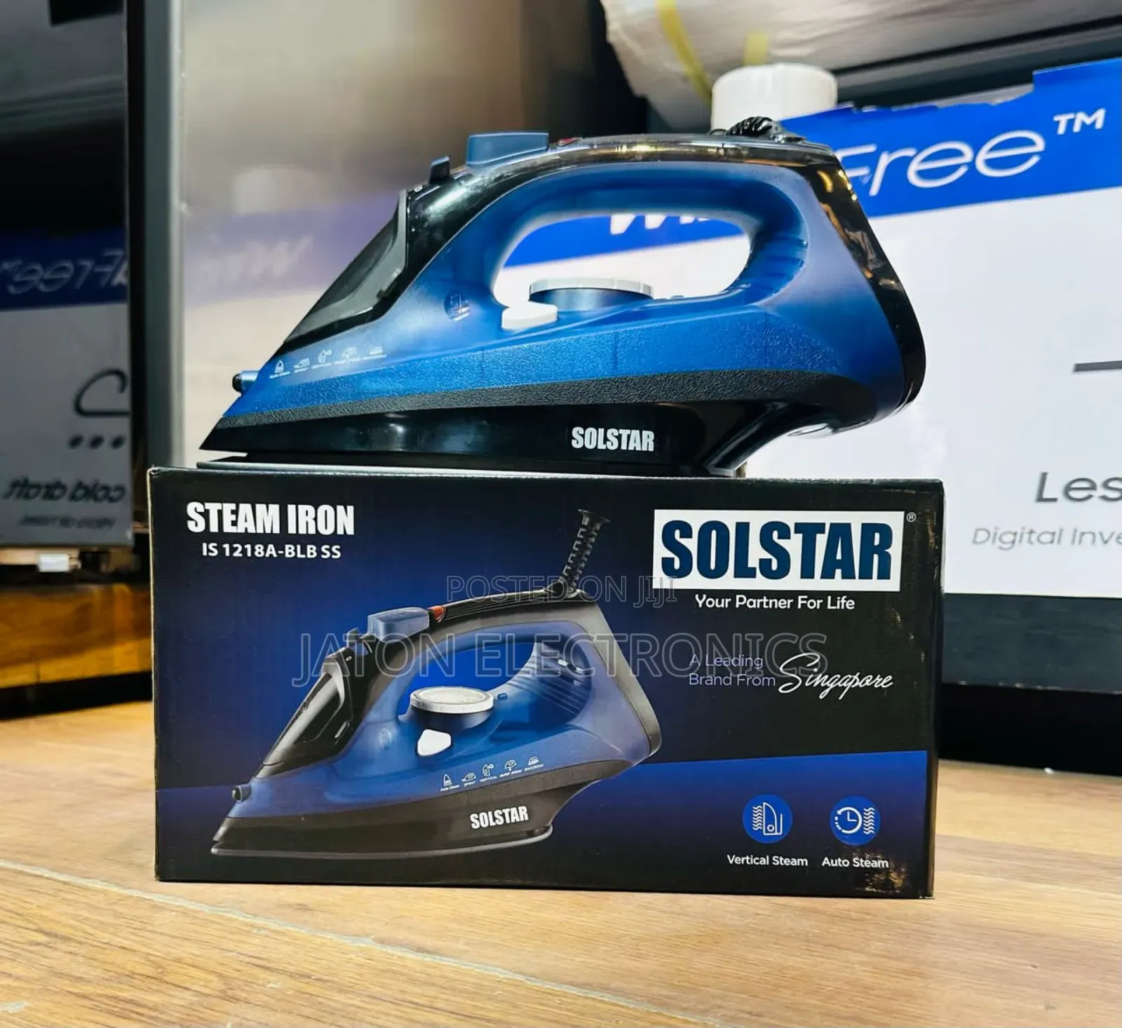 *Solstar Steam Iron ||Is1218a- Blbss||3