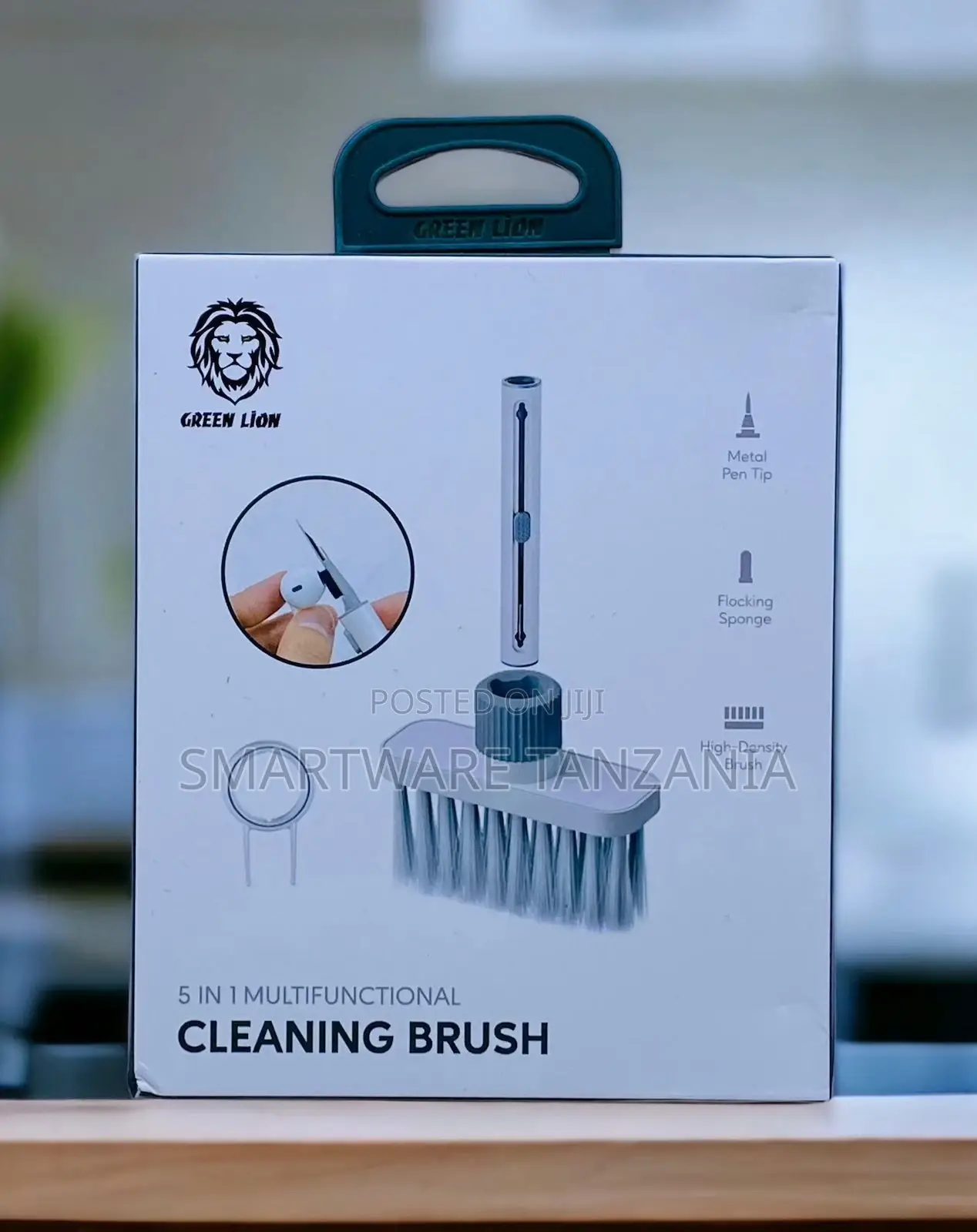 Green Lion 5 in 1 Multifunctional Cleaning Brush - White