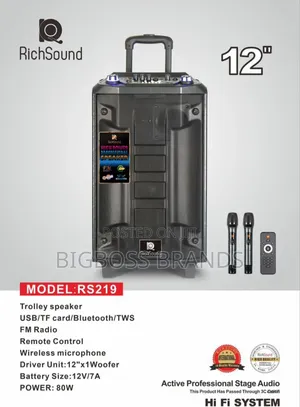 Richsound Speaker Inch 12 RS219 80W