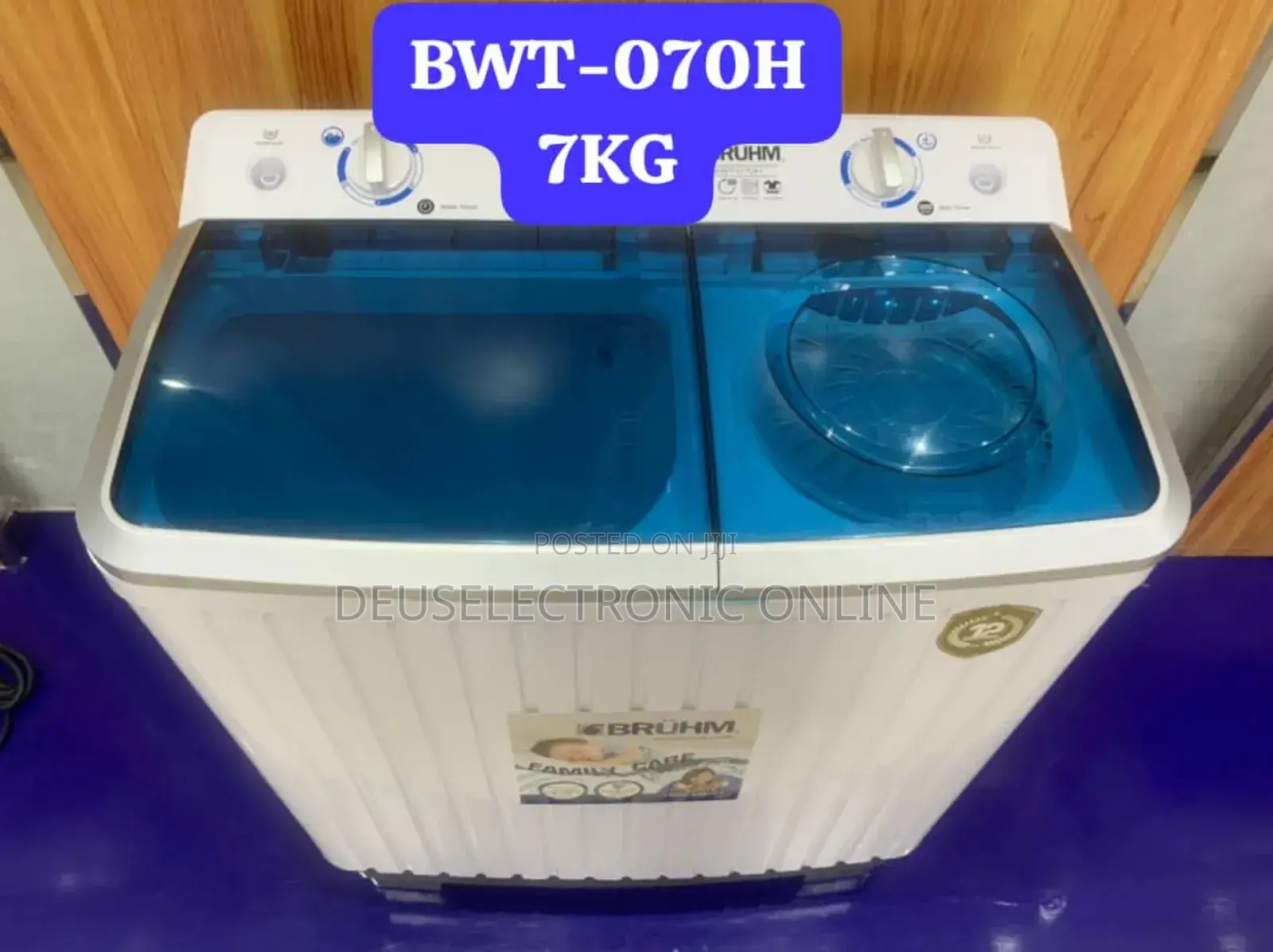 *Brühm Twin Tub Semi Automatic Washing Machine:*