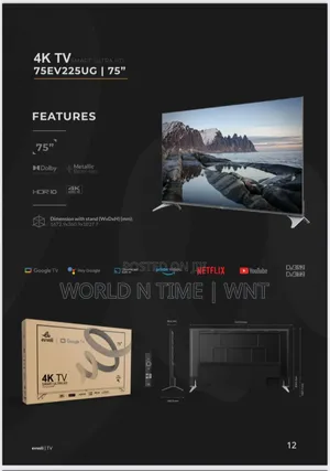 Evvoli 75ev225ug | Smart Google TV