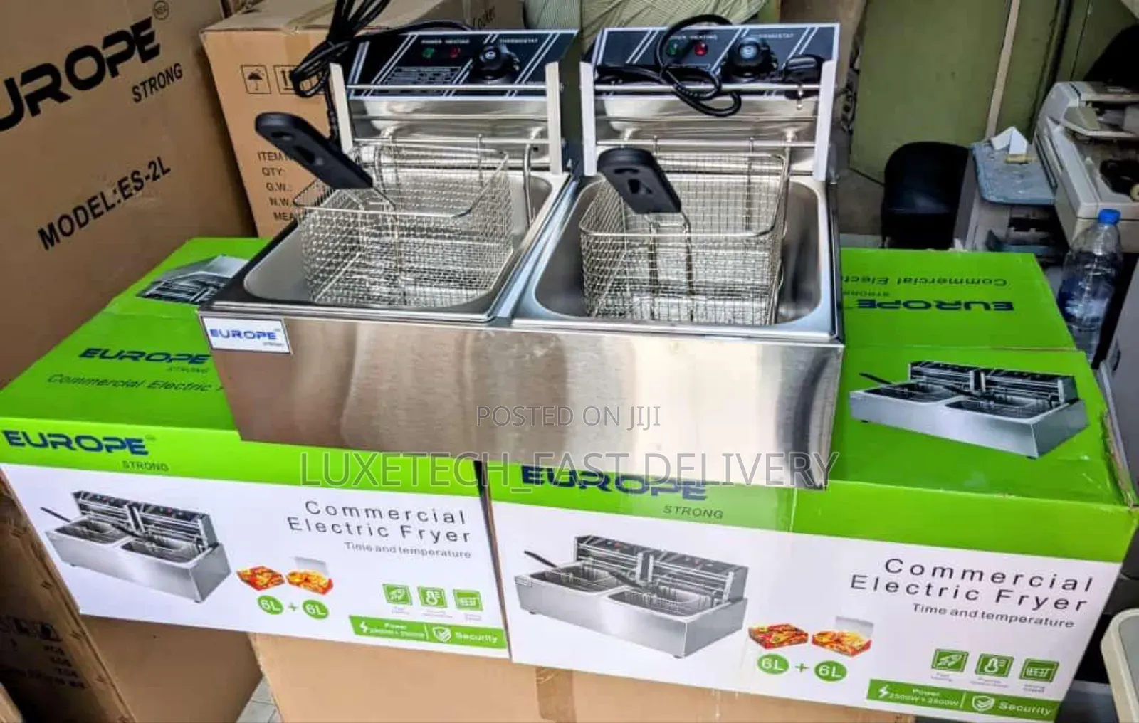 12L Double Commercial Electric Deep Fryer by Europe
