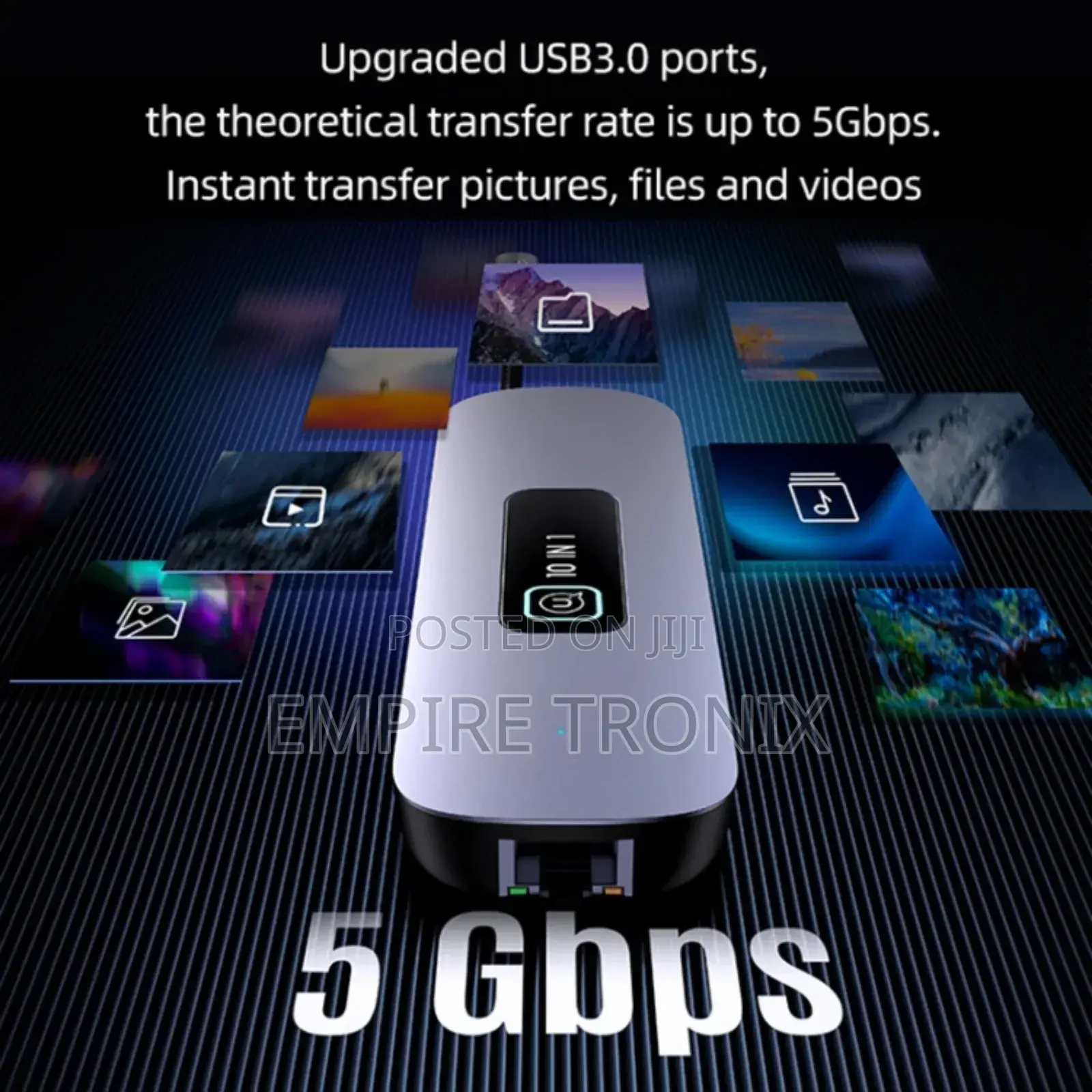USAMS US-SJ644 PD100W 10 in 1 Multifunctional Type-C HUB