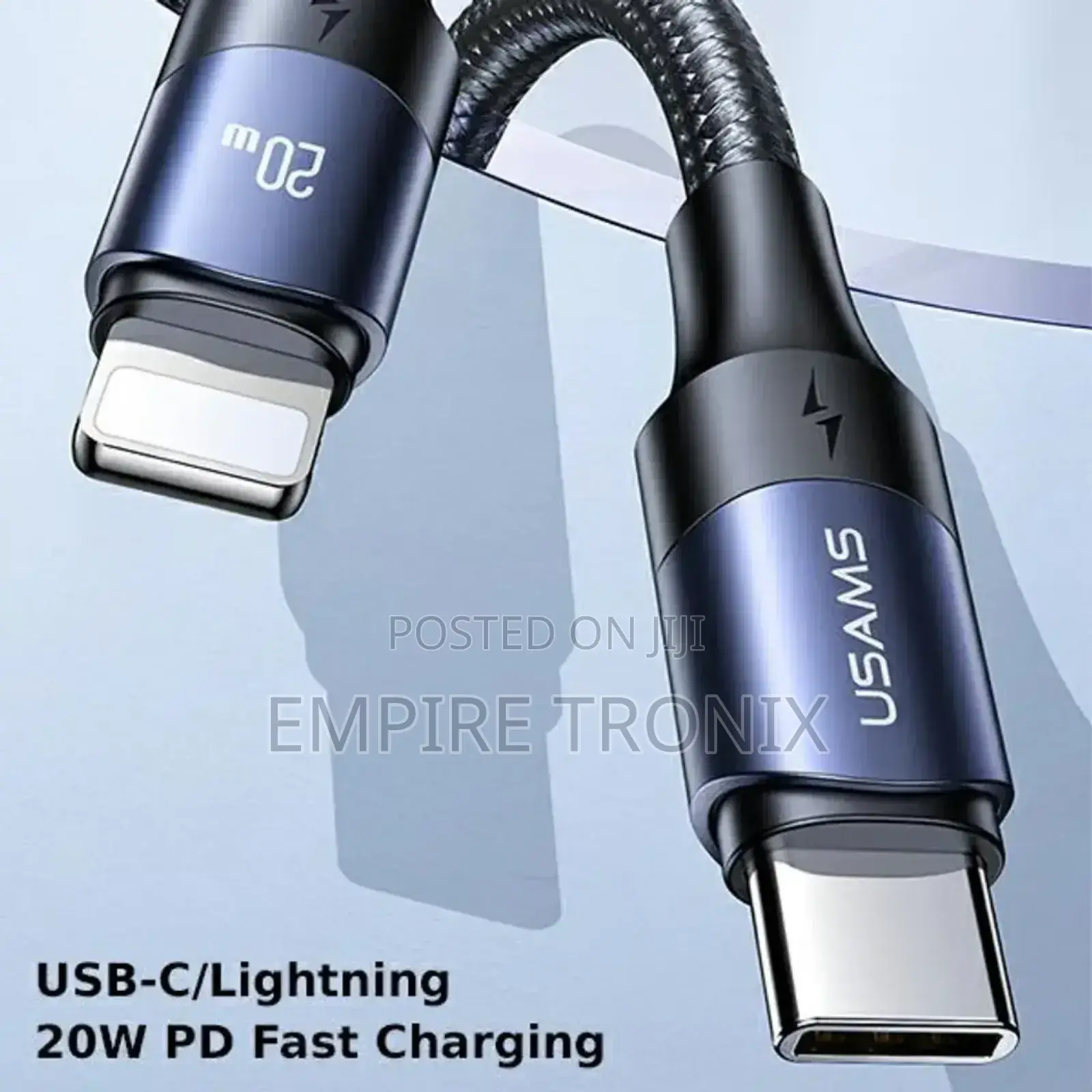 USAMS U71 USB-C to Lightning Cable 2m 20W PD Fast Charge