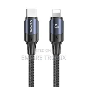 USAMS 20W PD Type-C to Lighting Fast Charging Cable US-SJ523
