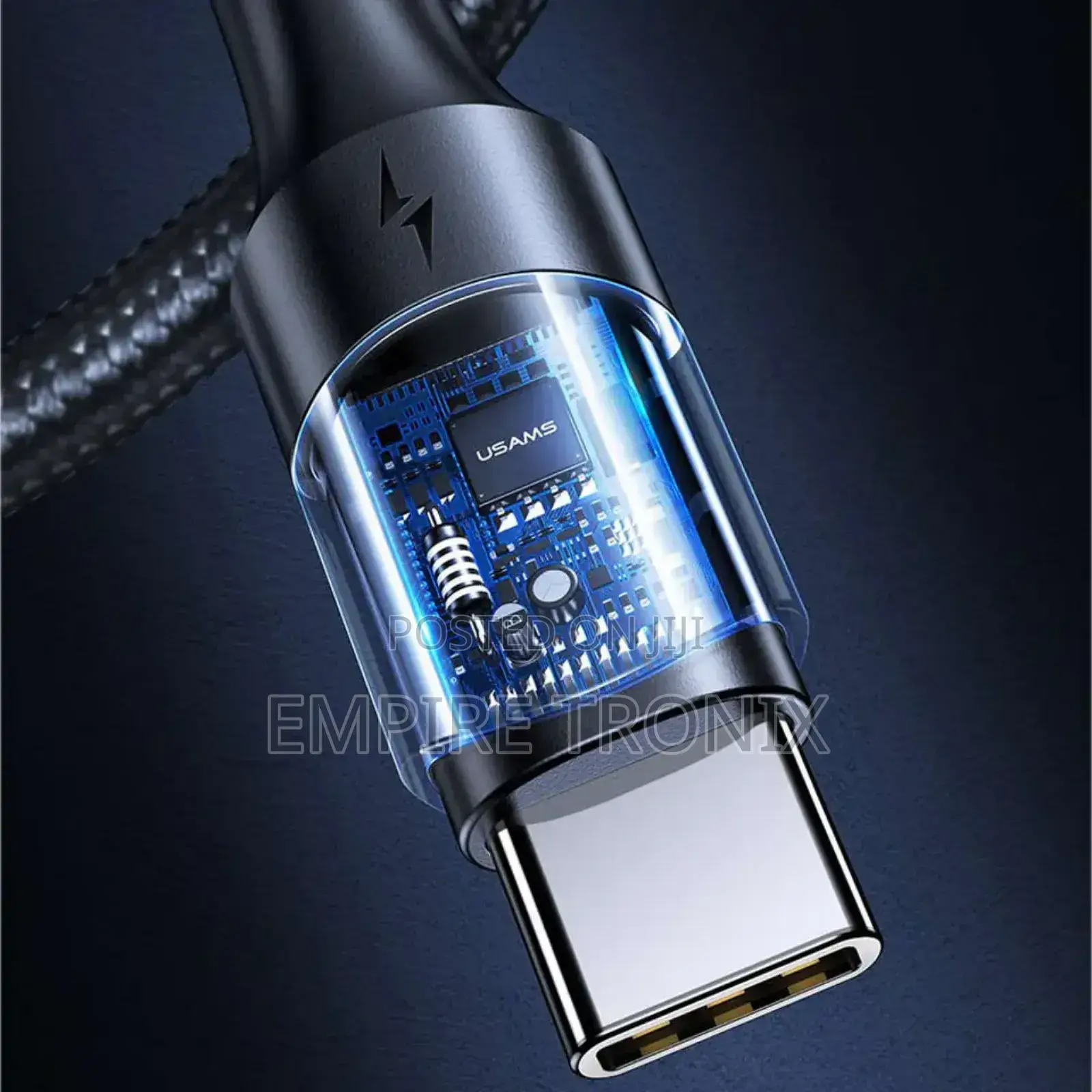 Usams Cable Usb-C to Usb-C 3M 100W Pd Fast Charge Us-Sj526
