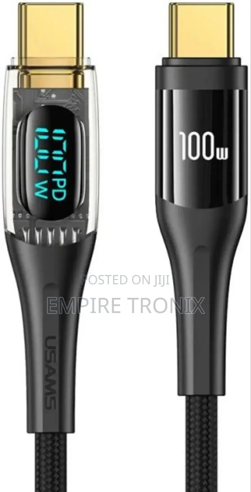 USAMS 3m Type-C to Type-C PD 100W Display Cable SJ591