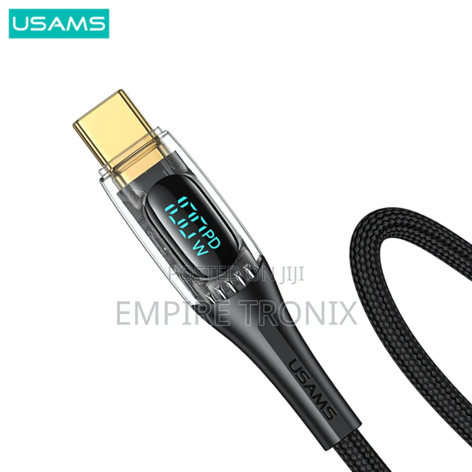 USAMS 3m Type-C to Type-C PD 100W Display Cable SJ591