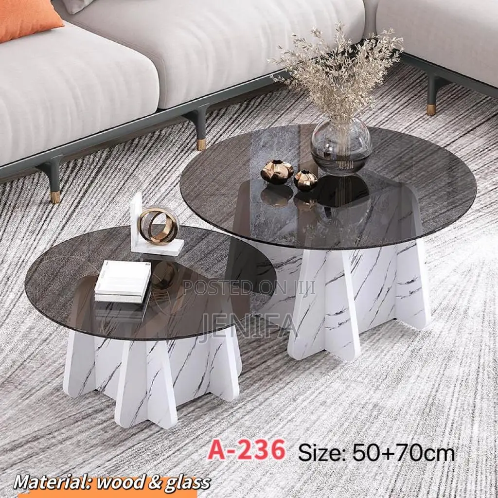 Wood and Glass Table 2 in 1