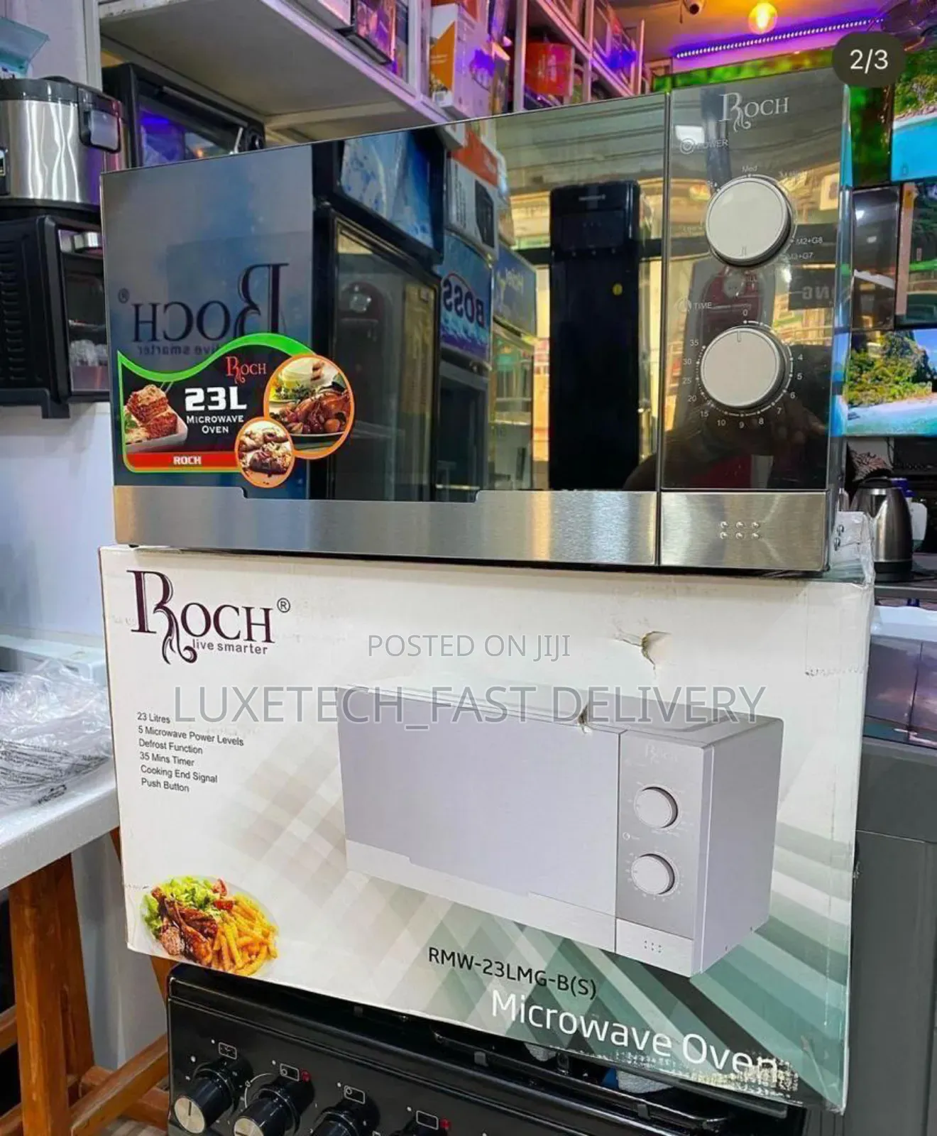 Roch Microwave Oven 23 Litres With Grill(Kupasha Na Kuchoma)