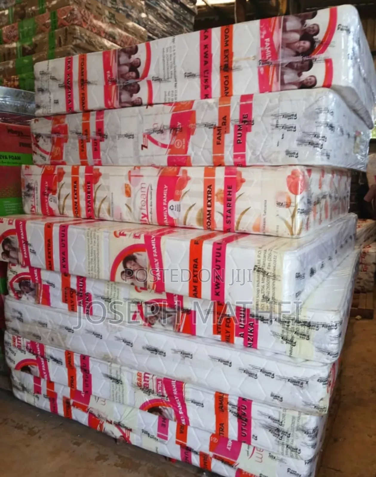 Family Extra Godoro Uzito Wa Juu Bora White Iliyodarizwa