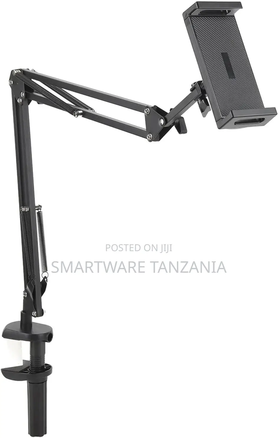 Phone Holder With Folding Arm, Universal Tablet Clamp