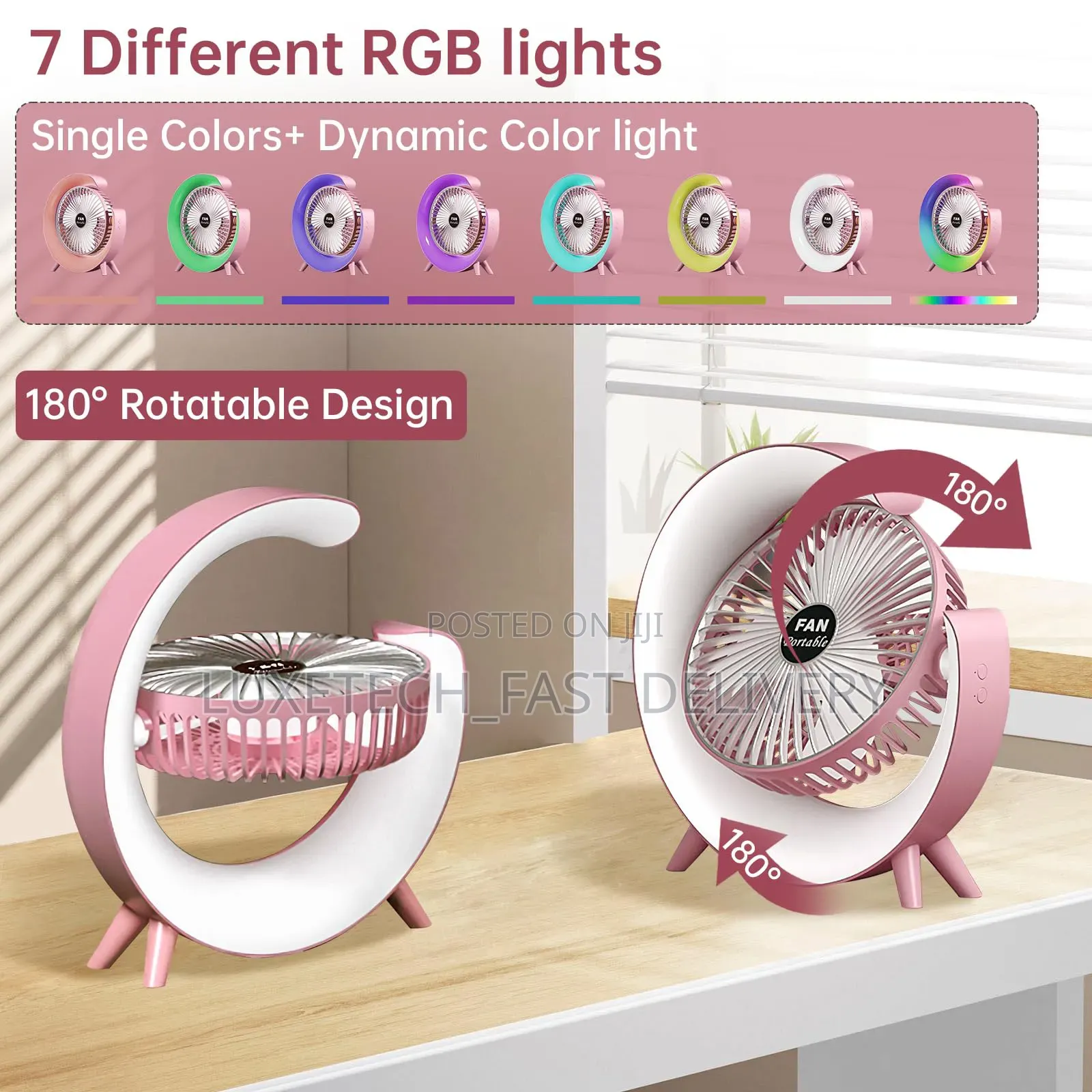 Rotatable Mini Desktop Fan