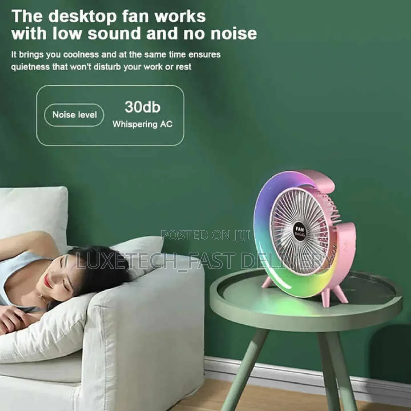 Portable Mini Desktop Fan Rechargeable