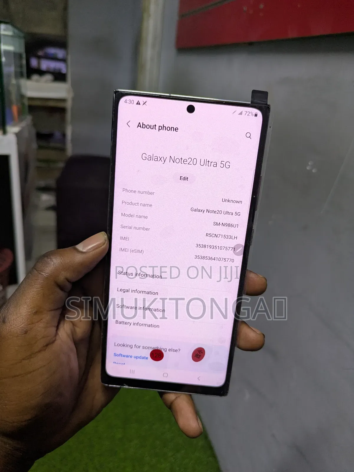 Samsung Galaxy Note 20 Ultra 5G 128 GB White