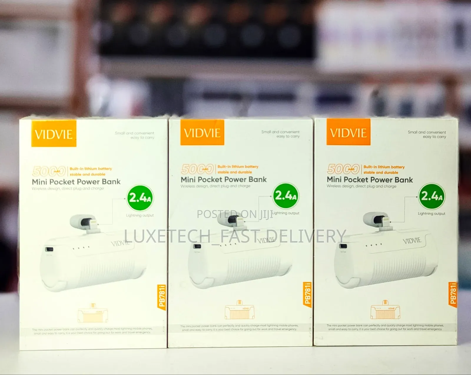 Vidvie Mini Pocket Powerbank 5000 Mah for iPhone