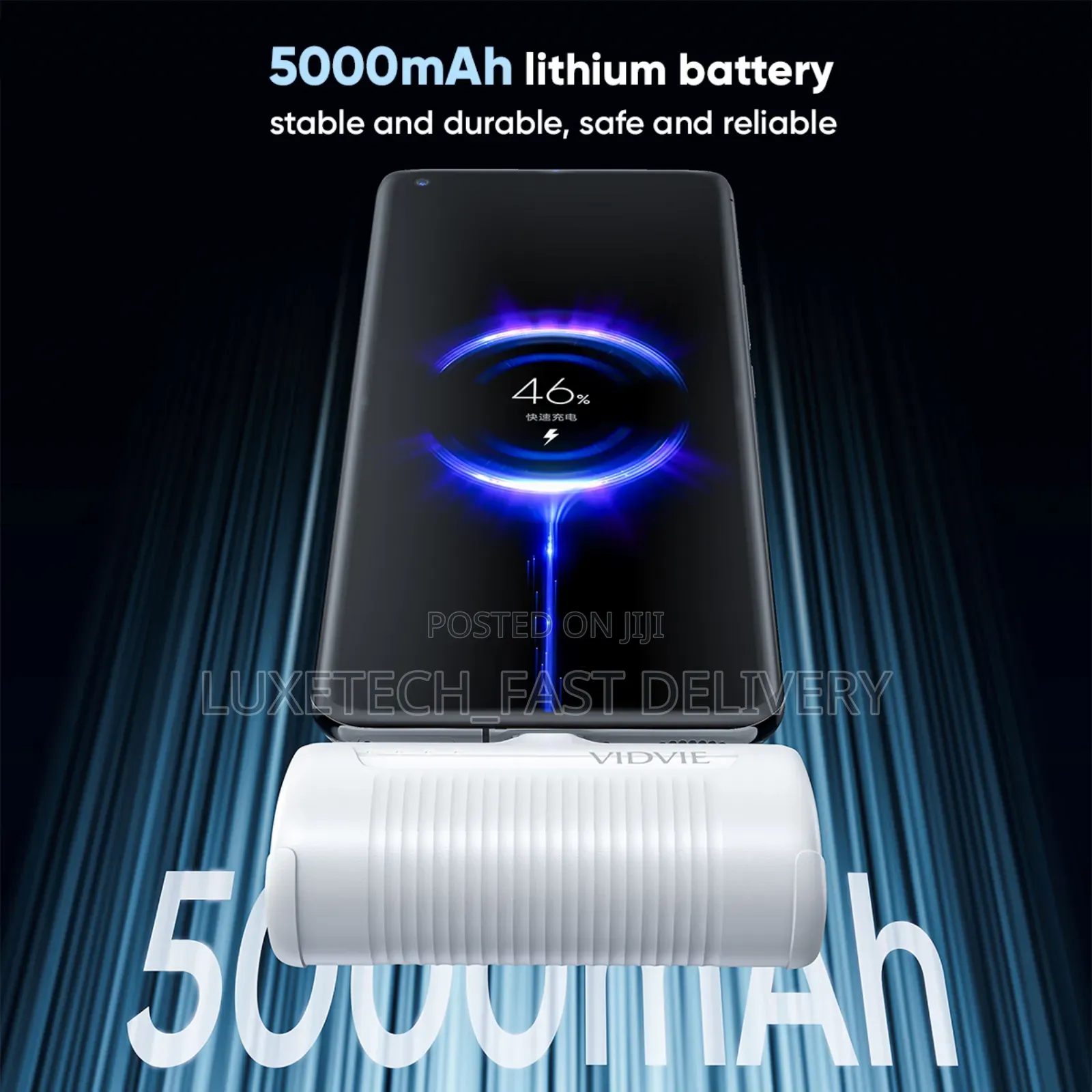Vidvie Mini Pocket Powerbank 5000 Mah for iPhone