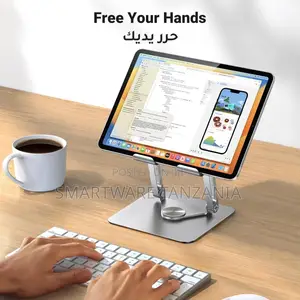 Adjustable Desktop Tablet Holder, Foldable Tablet Mount