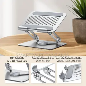 Tablet Stand Adjustable, Swivel iPad Stand 360 Rotating Base