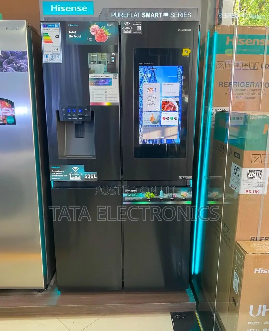 Hisense Smart Refrigerator 538 Liter || H750fsb-Ids