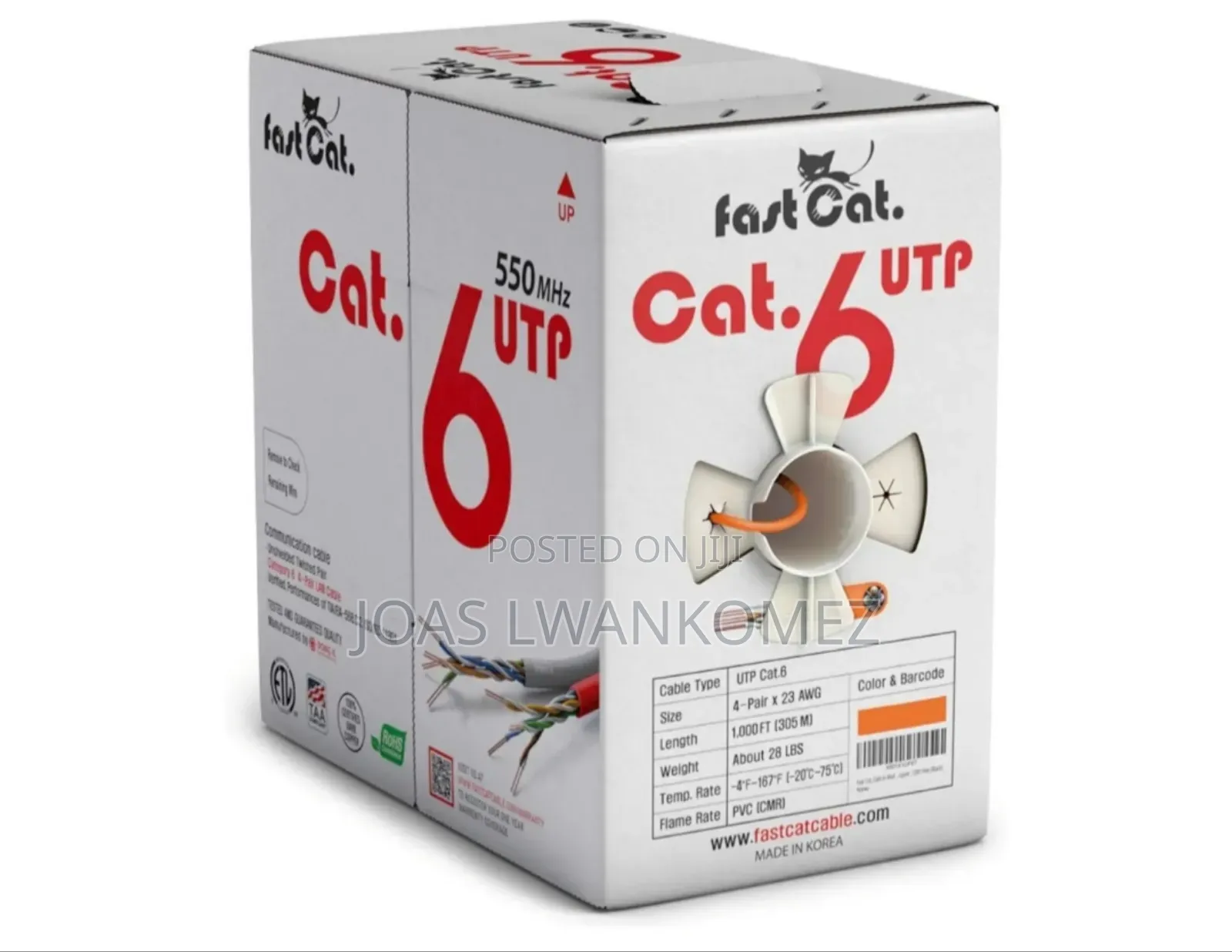 Cat6 Outdoor Cable Pure Copper(100%)