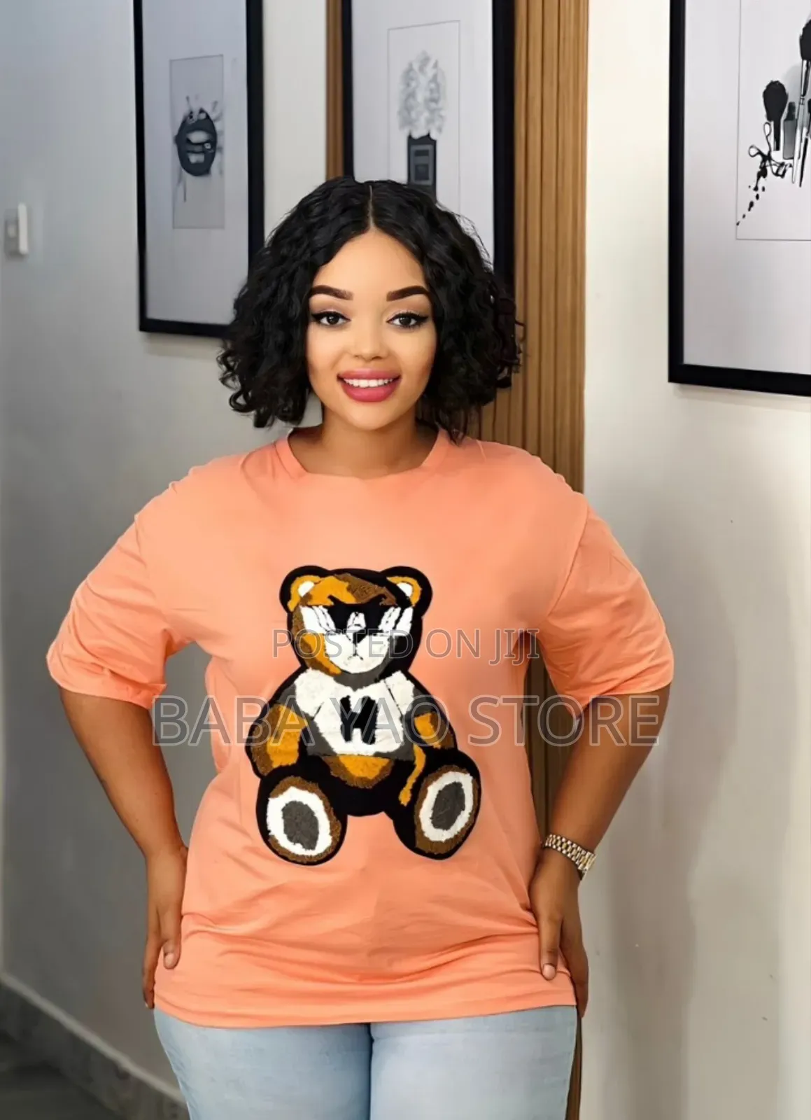 Two Pieces Set Women's Cotton Short-Sleeved Fashion.