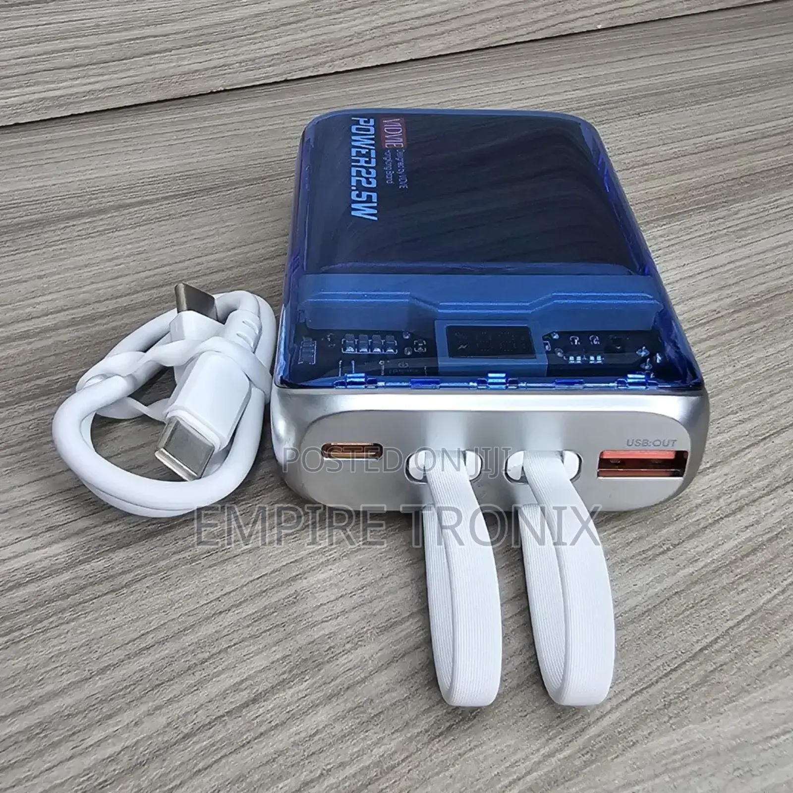Power Bank 10,000 Mah 20w With Cable Vidvie Pb793