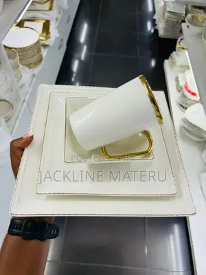 Golden White Dinner Set